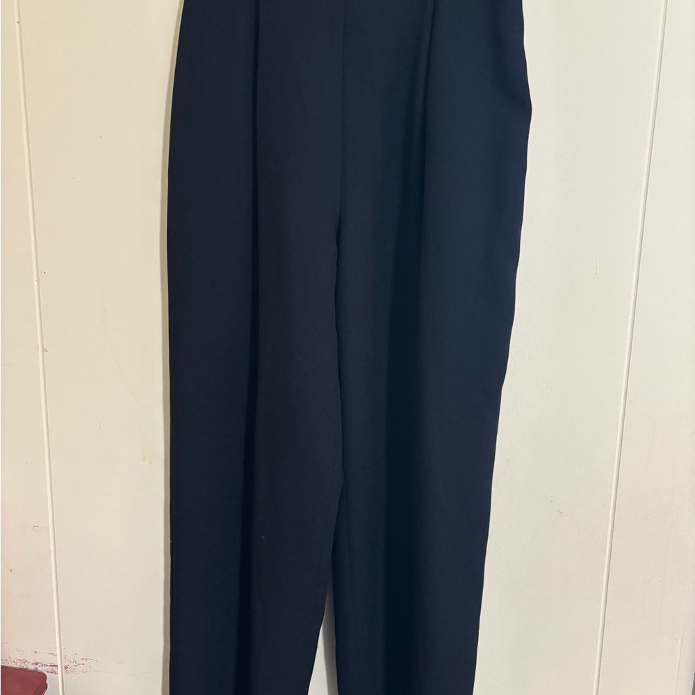 Andrea Jovine Men's Classic Navy Dress Pants - Picture 3 of 9